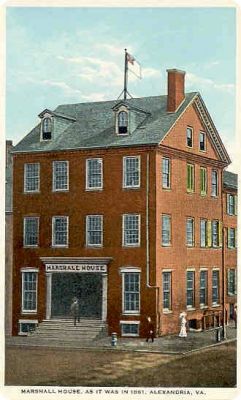 marshallhouse
This 1911 postcard shows the Marshall house as it was supposed have appeared in 1861.
