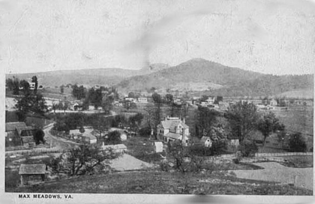 Max Meadows - General View
This is a circa 1915 postcard view of Max Meadows.
