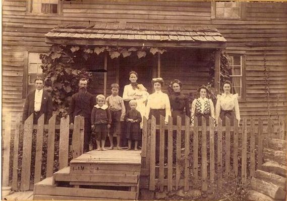 medleywmh.jpg
William Henry Medley and Fannie Etta Hensley and family taken in Liberty, Tazewell Co. Va. ca 1904. Left to Right are James, G-grandfather William, Mose Eddie, Spencer, G-grandmother Fannie holding Robey, in front Hettie Mae, Josie, Lou Money, my Grandmother Barbara and Jennie.  Courtesy of Robert Weaver [email]leeann18@msn.com[/email]
