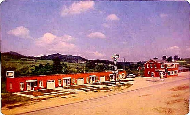 Laurel Springs - Myers Motor Court
This postcard of a motel is from the 1950s.
