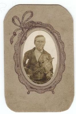 noahbarker.jpg
This is Noah Barker of Ashe Co. NC   According to my family Noah was a blind musician, a fiddle player. He was married to Leah Pendergrass and they were in some way related to the Harrison Pendergrass family.  My great-grandfather Harrison Pendergrass and his family adopted the surname Barker.    According to the 1870 and 1880 cesnsus records Noah Barker was born abt. 1825. The census records also note that Noah was blind and a musician. I would love to hear from anyone who may know more about Noah Barker or the Pendergrasses from Horse Creek in Ashe Co.
 
Courtesy of Cheryl Ruzyla [email] m.ruzyla@bresnan.net[/email]


