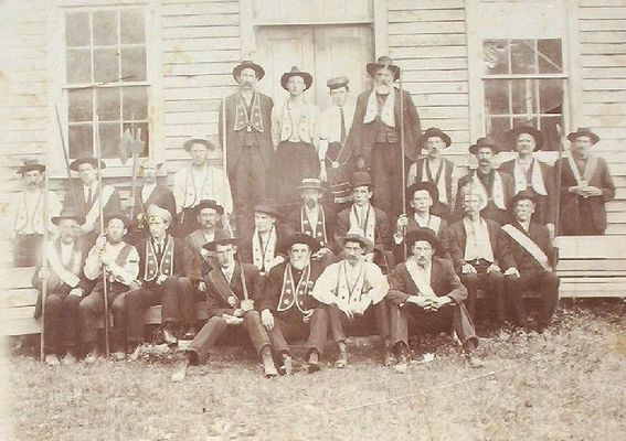 oddfellowswhitetop.jpg
This photo was probably taken in the 1910-1920 time period.  
1st Row: Wiley ________; Ephraim Greer; ______ Blevins, ____ T. S_____; H. C. Weaver; Monroe Miller, Shelton Blevins, Marion Sturgill, Cicero Price, Elijh Blevins, Melvin Sturgill, Frank Wells

2nd Row: Johnson Blevins, Vint Sturgill, Dock Price, Nelson Sheets, Conley _____, _______; Howard Weaver, Junior Coles, Dr. Jake Hopkins, Linder Cole; Harrison Powers, Enoch Hart

3rd Row: Howard Price, Billy Kilby, Wiley Carter, Tom Price

Image courtesy of the Grayson County Historical Society, Independence, Virginia


