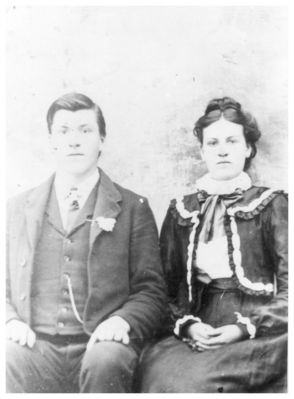 phippsbf&mattie.jpg
First cousin, this photo dates from 1898 or 1899.  Frank was the son of Nathaniel Phipps and Margery Hash, Mattie was the daughter of William Caldwell and Celia Hash.  Mattie died in 1899.
