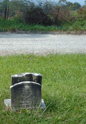 pics 029.jpg
This is the grave marker for Nancy Maxwell (1845-1920), which has unfortunately been broken.  Photo September 10, 2006 by Jeff Weaver.
