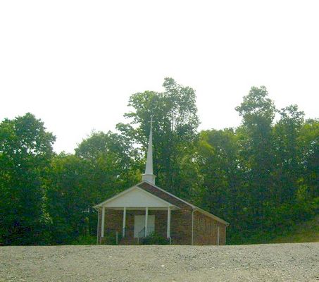 Bridle Creek - Grace Freewill Baptist Church
Located on the south side of U.S. 58, Grace Freewill Baptist Church is a new comer to the Grayson County faith community, having been founded about 1998.  Photo June 8, 2007 by Jeff Weaver.
