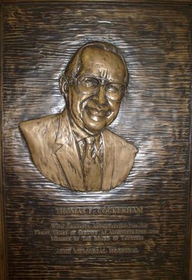Cockerham, Thomas
Tom Cockerham was the Chief Operating Officer for [url=http://www.ashememorial.org/]Ashe Memorial Hospital[/url] for several years.  This memorial plaque is at the hospital.  Photo by Jeff Weaver June 17, 2007.
