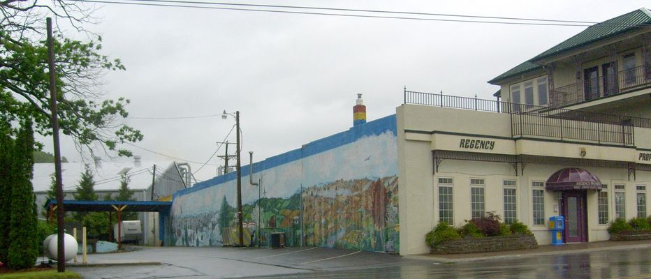 West Jefferson - Public Art
One of the murals painted on the sides of buildings in West Jefferson.  Photo by Jeff Weaver, June 3, 2007.
