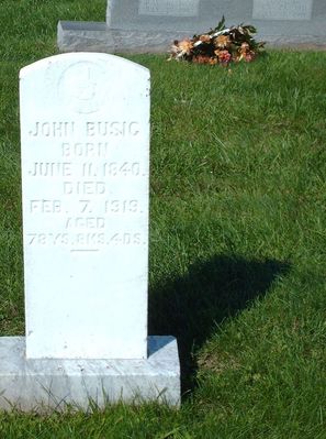 pics 164.jpg
This marker is in Piney Creek Methodist Church Cemetery, photo September 27, 2006 by Jeff Weaver.  He was the son of Hogn Vysucj abd Susannah Barton, and a native of Grayson County, Va.  He was first married to Ada Ann Halsey and secondly to Lucinda Mullins.  He served as a croporal in the Stuart Horse Artillery in the American Civil War.  He also served as a deacon at the Piney Creek Primitive Baptist Church
