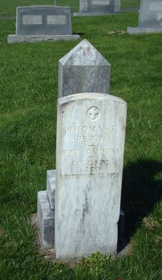 pics 166.jpg
Petty died while serving in the 42nd Infantry Division on September 12, 1918, while serving in World War I.  This gravemaker is located in the Piney Creek Methodist Church Cemetery and was photographed on September 27, 2006 by Jeff Weaver.
