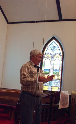 pics 185.jpg
This photo shows Roger Allison leading a discussion about the salt business in Saltville in the late unpleasantness.  Photo September 30, 2006 by Jeff Weaver.
