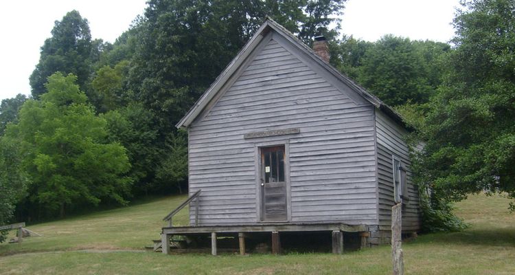 Groseclose - Lindamood School
This one room school dates from circa 1890.  Photo July 13, 2007 by Jeff Weaver.
