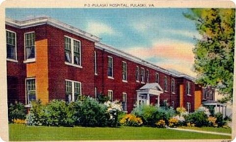 Pulaski -Pulaski Hospital
This is from a 1940s postcard.
