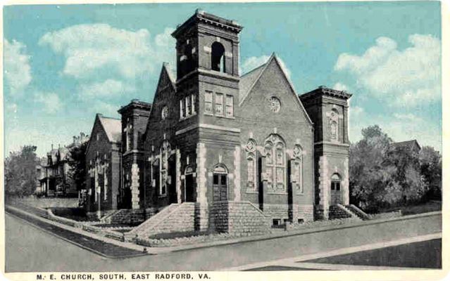 Radford - Methodist Episcopal Church South
This image is from a 1930-45 era postcard.
