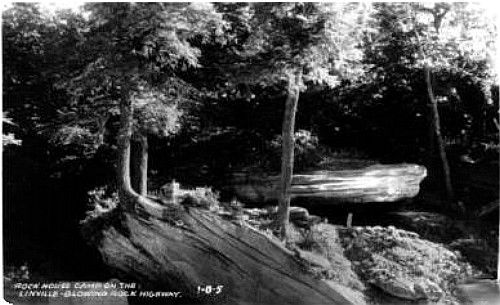 Linville - Rock House Camp
This circa 1940 postcard shows another of the facilities designed to draw those Americans not affected by the Great Depression to the mountains.

