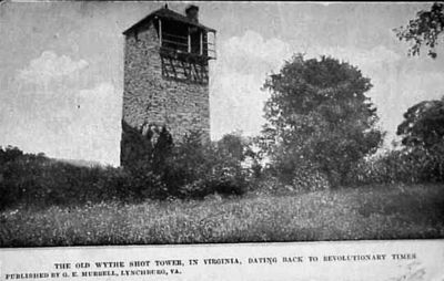 Poplar Camp - Shot Tower
This is  a pre-1907 image of the Revolutionary War landmark near the Wuthe-Carroll County line.
