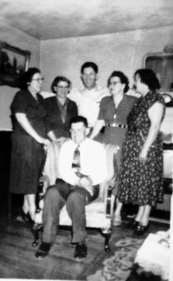 sturgilljechildren.jpg
Show in this ca. 1955 shot are (sitting) William Sturgill (standing left to right); Ersa Dell Sturgill Gamble, Lanta Sturgill Spencer; Steve Sturgill, Cora Sturgill Frazier; and Guida Sturgill Weaver.  All were children of James Estil Sturgill and Ella Ingram.
