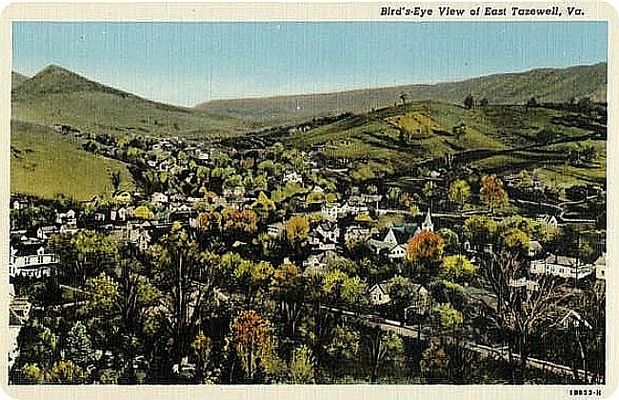 East Tazewell - Birds Eye View
From a 1930s era postcard.
