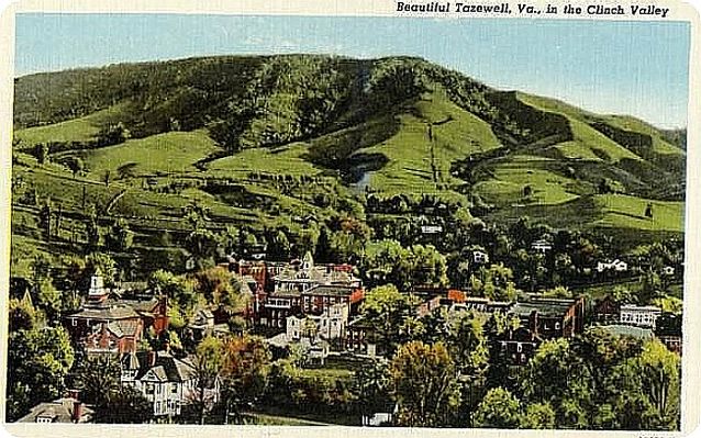 Tazewell - Panoramic View
From a 1930s era postcard.
