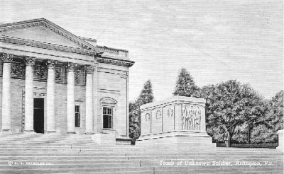tombofunknowns
This is a 1941 postcard of the Tomb of the Unknown Soldier in Arlington National Cemetery.
