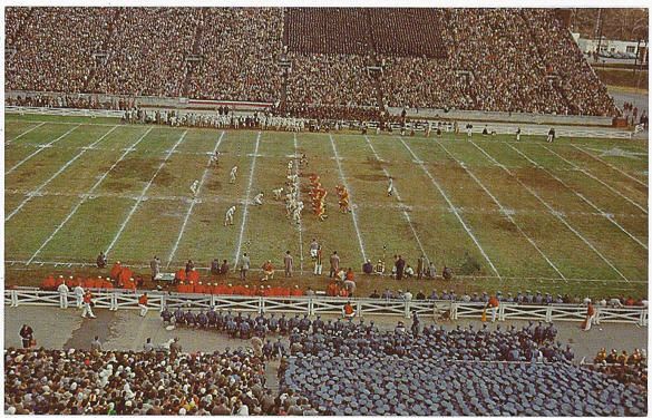 victorystadium.jpg
This 1960s postcard shows one of the VMI - Virginia Tech football games held in neutral central ground - Roanoke.
