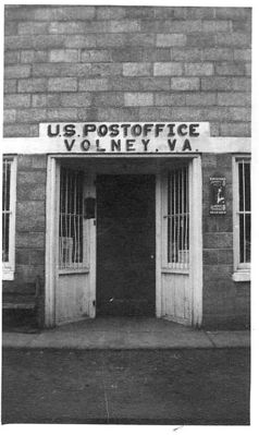 Volney - U.S. Post Office
This 1919 photo shows the post office at Volney, Virginia.
