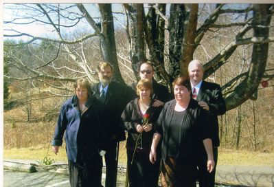 Click to view full size image
==============
Weaver Family
Front row, Patti Osborne Weaver, Kylie Decker, Lora Jane Church Weaver; Back row, Jeff Weaver, Austin Weaver, and Eric Weaver. Photo taken March 1, 2008 on the occasion of the funeral of Sue Phipps Weaver at Pleasant Home Baptist Church, Grassy Creek, Ashe County, NC.
Weaver Family
Front row, Patti Osborne Weaver, Kylie Decker, Lora Jane Church Weaver; Back row, Jeff Weaver, Austin Weaver, and Eric Weaver. Photo taken March 1, 2008 on the occasion of the funeral of Sue Phipps Weaver at Pleasant Home Baptist Church, Grassy Creek, Ashe County, NC.