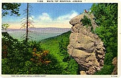 whitetopmtn1940s.jpg
This is from a 1940s era linen postcard.
