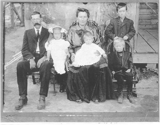 wmrosafred.jpg
L-R: Wiley Monroe Baldwin (1869-1932), Effie Baldwin (1909-1985), Rosa Weaver Baldwin (1888-1927) holding Dora Lee Baldwin (1913-1978), Fred S. Baldwin (1906-1956), and Ray S. Baldwin (1911-1977).  Courtesy of Irene Baldwin [email]ibaldi@erols.com[/email]
 
