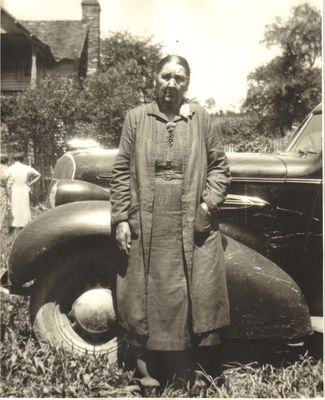 wyattrhoda.jpg
This is Rhoda Alice(Miller) Wyatt born May 10,1868 and died June 9.1952. Wife of Elihu Wyatt. Taken in 1938 at the Wyatt homeplace in the Ripshin community of Ashe county. My great grandmother.  Courtesy of Donald Blevins [email]ncdon@charter.net[/email]
