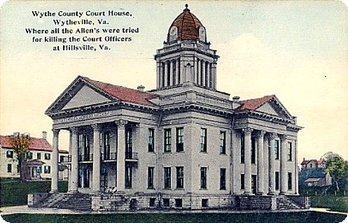 Wytheville - Wythe County Copurt House
This is a 1913 postcard view of the Wythe County Court House.
