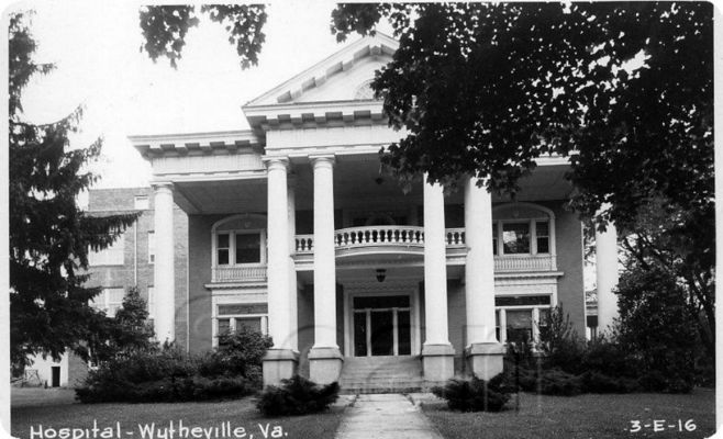 Wytheville - Wytheville Hospital
This is from a real photo postcard made in the 1930s.
