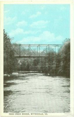 wythevillereedcreekbridge.jpg
This postcard showing the bridge over Reed Creek in Wytheville was mailed in 1915.
