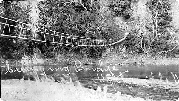 Wytheville - Swinging Bridge
From a 1900-1905 real photo postcard.
