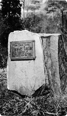 Orange - Zachary Taylor Birthplace
This 1930 postcard shows a marker for the birthplace of U.S. President Zachary Taylor.

