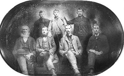 Back row: Milton Haskel, William David and Walter Bishop Warren Front row: William Sr, Basil W, Spencer White (my ggrand father) and Henry Lee Warren
