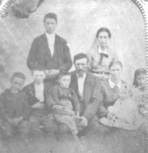 wspen2.jpg
This is from a pre-1880 tintype, courtesy of Bryan Spencer. The family is William Spencer and Mahala (Alia) Weaver Spencer and their children. They lived on Spencer Branch, at the Virginia/North Carolina stateline, barely on the Ashe County side. Standing - William Troy (Bud) and Melissa (Lissie)
Seated - Emory, Cicero, William holding Jason, Aley, Cosby and Lula I don't have a date but Aunt Lula looks to be less than a year old.
wspen2.jpg
This is from a pre-1880 tintype, courtesy of Bryan Spencer. The family is William Spencer and Mahala (Alia) Weaver Spencer and their children. They lived on Spencer Branch, at the Virginia/North Carolina stateline, barely on the Ashe County side. Standing - William Troy (Bud) and Melissa (Lissie)
Seated - Emory, Cicero, William holding Jason, Aley, Cosby and Lula I don't have a date but Aunt Lula looks to be less than a year old.