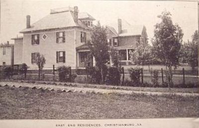 christiansburgeastend.jpg
This 1913 shows a couple of homes on the east end of Christiansburg.
