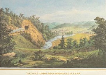 christiansburgtunnel.jpg
This is an 1850s view of the railway tunnel leading into Christiansburg.
