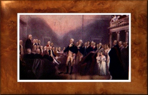 George Washington
Painting of Washington Resigning His Commission<br />by John Trunbull, 1787
