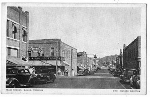galax30s.jpg
This view of main street in Galax is taken from a 1930s era postcard.
