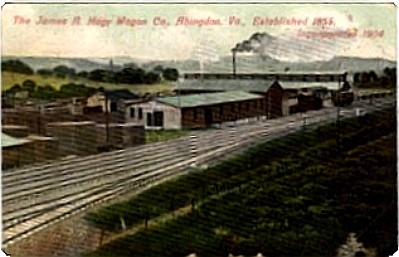 Abingdon - James Hagy Wagon Works
This is from a circa 1910 postcard.
