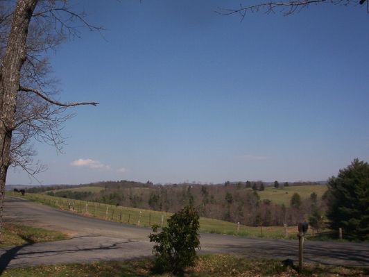 Fisher's Gap - General View
This is a scene taken from a hill in the Fisher's Gap Road area south of Galax.  This is from the presumtive site of the execution of a Tory in the American Revolution.  Photo made April 7, 2006 by Jeff Weaver.
