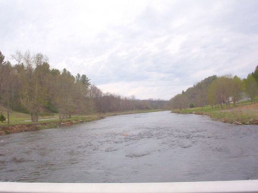 100_1591.jpg
This image was taken from the Piney Creek Low Water Bridge.  The land on the right is in Alleghany County, while that on the left is in Ashe County.  The right bank of the river is the county line.  Photo by Jeff Weaver, April 16, 2006.
