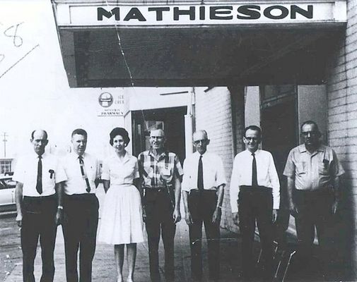 MGSWORKERS21968001.jpg
THE LAST EMPLOYEES OF THE MATHIESON GENERAL STORE IN SALTVILLE, VA. BEFORE IT CLOSED IN 1968.
 
L-R- CLAUDE CUDDY, RICHARD NUTTER, EVELYN VENABLE, HUBERT VENABLE, ARCH HARPER, BRUCE WIMMER, AND EARL ANDERSON

Photo courtesy of Don Smith [email]dsmith1043@comcast.net[/email]
