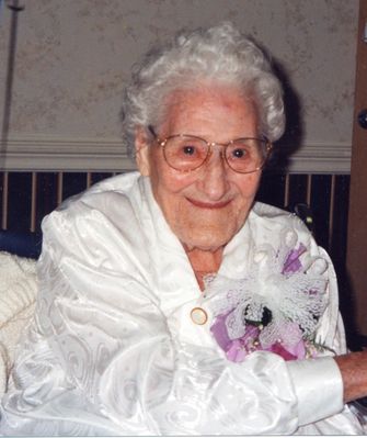 OssieBelleSmith40002.jpg
This is a photo of Ossie Belle Smith Thacker, granddaughter of Isaac and Polly Weaver, taken on the occasion of her 103rd birthday on August 1, 1999.  Ossie passed away on June 21, 2004, 6 weeks shy of her 108th birthday.  Courtesy of Debi Coe
 
Debi Coe 

