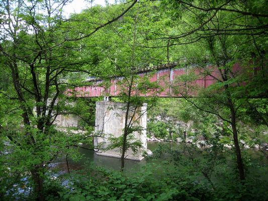 Saltville - Railroad Bridge Over the North Fork of Holston River
Photo May 2007 by Jerry W. Catron.
