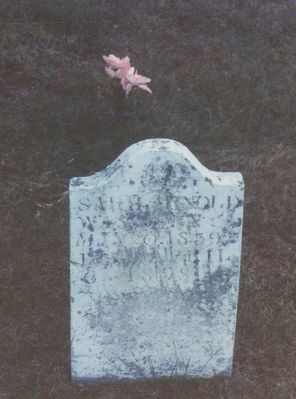 arnoldsarah.jpg
Grave Marker for Sarah Arnold.  Born May 20, 1839 - Died ____ 1898.
