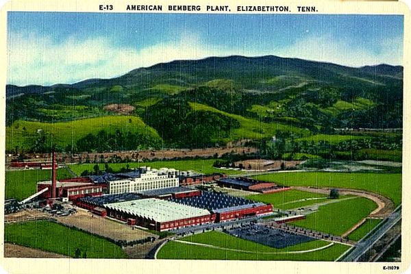 bemberg.jpg
This is a 1948 postcard showing the American Bemberg Plant in Elizabethton, TN.
