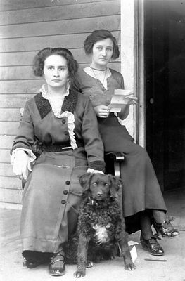 Farris Girls
FROM THE FAMILY ALBUM,  
ALL I KNOW IS THAT THEY ARE FARRIS WOMEN, PROBABLY SISTERS, AND IN MAY OF 1914 ONE WAS LIVING IN CASTLEWOOD AND THE OTHER IN DANTE. DON'T HAVE NAMES.  Couurtesy of Don Smith [email]dsmith1043@comcast.net[/email]




 
