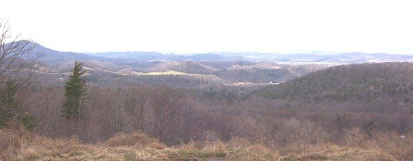 holstonvalley2.jpg
This is a view of the Holston River Valley taken from the Skull's Gap overlook on Route 600 between Chiilhowie and Konnarock.  Skull's Gap is in the Iron Mountain Range.  The mountain in the distance is Walker mountain.  Photo by Jeff Weaver, winter, 2003.
